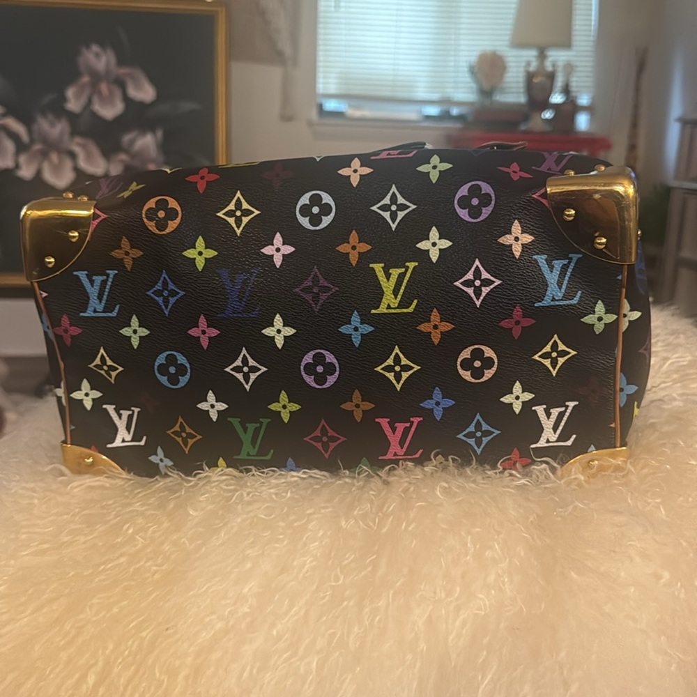 Louis Vuitton Black Multicolor Monogram Satchel - Picture 13 of 17